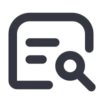 Chat Search SVG Icon